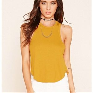 Forever 21 mustard tank top